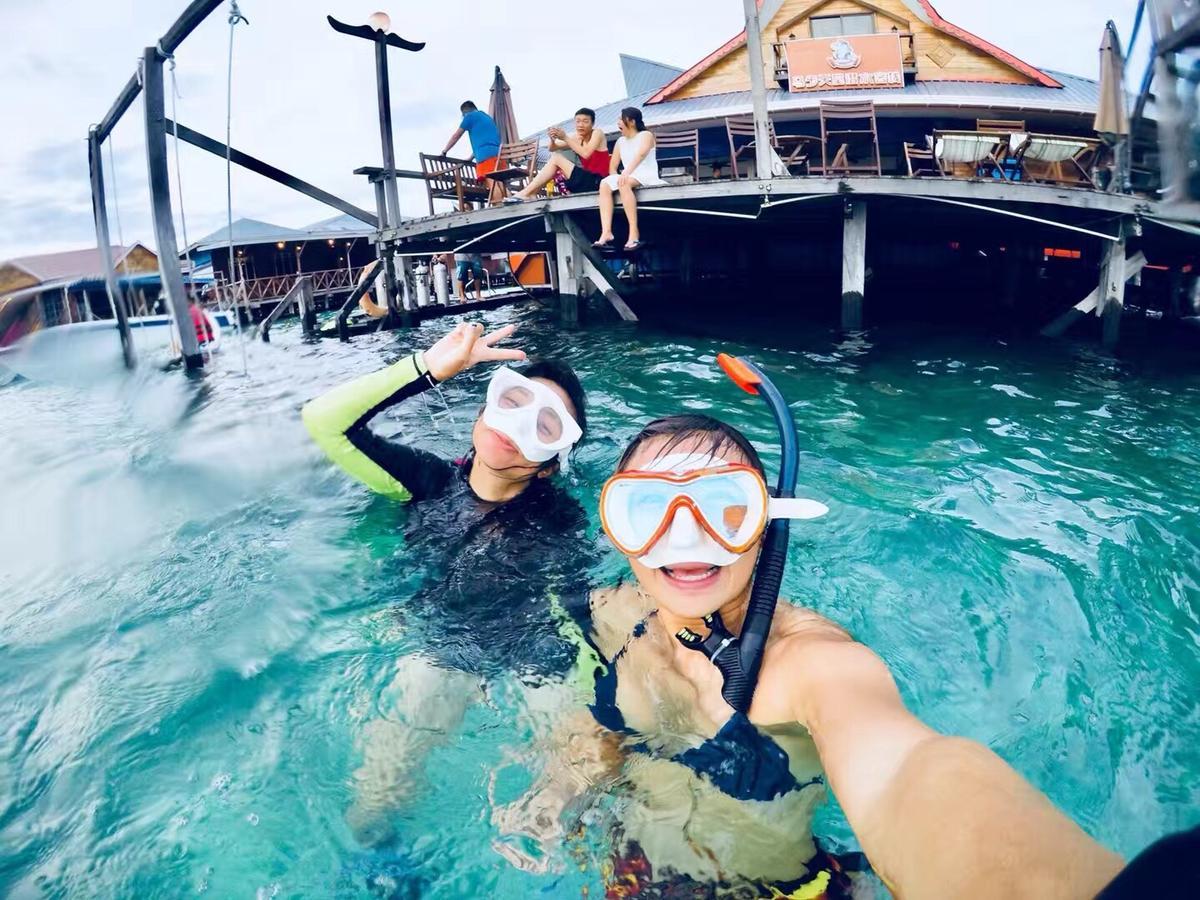 Mabul Paradise Lodge Mabul Island Exterior photo